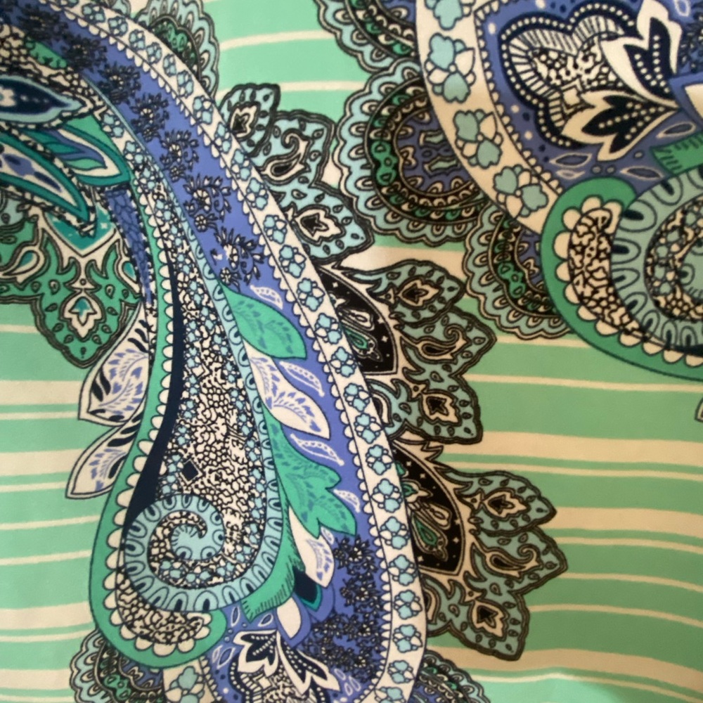 Ashley Stewart Paisley Tank top Size 10/12 - Picture 3 of 6